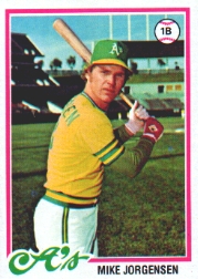 1978 Topps Baseball Cards      406     Mike Jorgensen